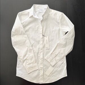 Calvin Klein Kids' Crisp White Button-Down Shirt